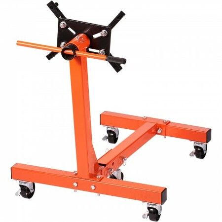 Engine Stand 1500LBS Folding Motor Hoist Dolly w/ Adjustable Mounting Head