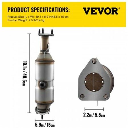 Catalytic Converter Direct Sliver For  Honda Accord 2003-2007