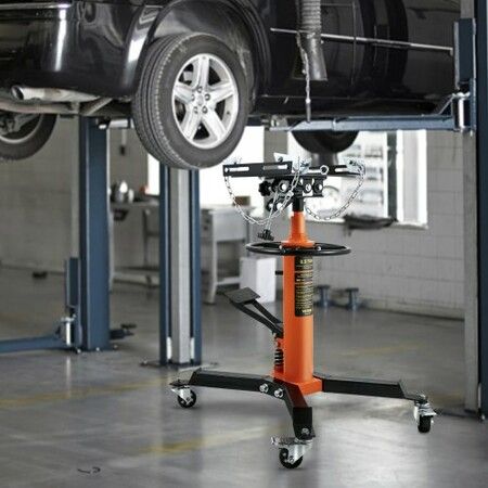 Transmission Jack 1100 lbs 2-Stage Hydraulic High Lift Vertical Telescopic