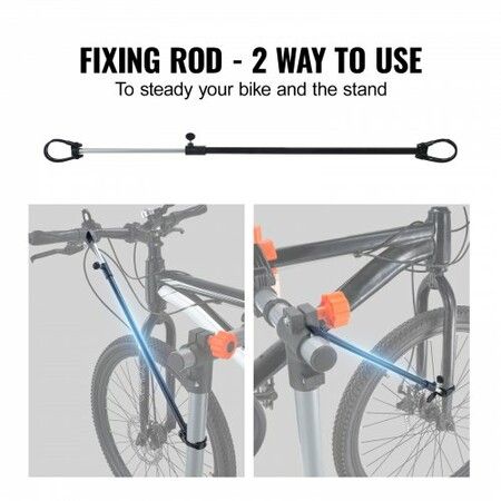 Bike Repair Stand, 36.3 kg Heavy-duty Steel Bicycle Repair Stand, Adjustable Height Bike Maintenance Workstand with Magnetic Tool Tray Telescopic Arm, Foldable Bike Work Stand for Home, Shops