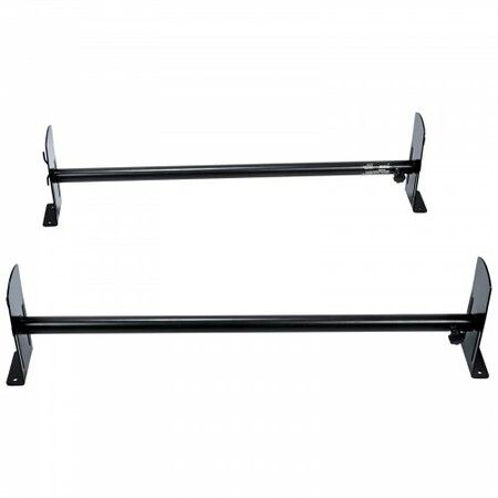 2 Bars Van Roof Ladder Rack 500 LBS Adjustable 35.8" to 57.5" Alloy Steel