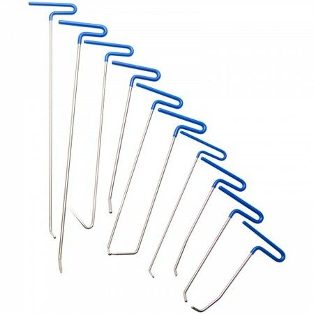 Rods Dent Removal Kit, 20 Pcs Paintless Dent Repair Rods, Stainless Steel Dent Rods, Whale Tail Dent Repair Tools, Professional Hail Dent Removal Tool For Minor Dents, Door Dings And Hail Damage