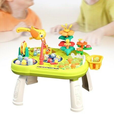 Kids Activity Center Toys Early Education Preschool Fishing Game Kids Table