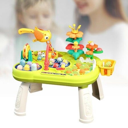 Kids Activity Center Toys Early Education Preschool Fishing Game Kids Table