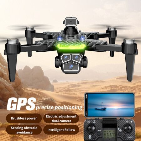 GPS Drone with 4K Camera for Beginner, RC Quadcopter with Auto Return, Brushless Motor, Waypoint Fly, Altitude Hold, Headless Mode