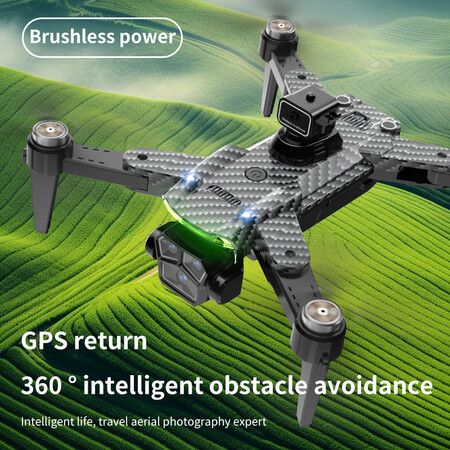 GPS Drone with 4K Camera for Beginner, RC Quadcopter with Auto Return, Brushless Motor, Waypoint Fly, Altitude Hold, Headless Mode