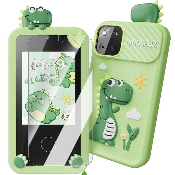 Kids Smart Phone 2.8 Inch Touchscreen with Dual Camera, Learning Games, Music Player, 32GB SD Card