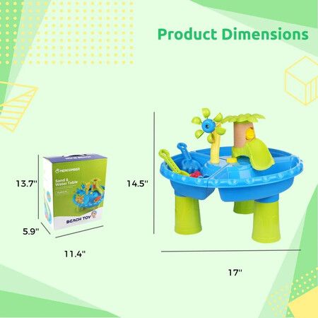 22p Sand Water Table   Kids Beach Summer Sandbox Table Outdoor Activity  Water  Molds Kids Toy Christmas Birthday Gift