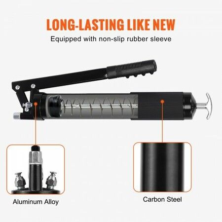 Manual Grease Gun 10000 PSI 20 oz Heavy Duty Lever Action Grease Gun