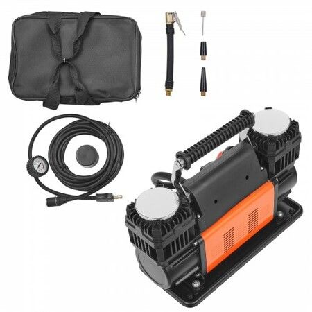 10.6CFM Portable Tire Inflator Dual-Cylinder Air Compressor 12V 150PSI