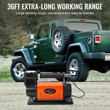 12V Air Compressor Heavy Duty 150PSI Offroad Air Compressor Portable Truck Tire Inflator 6.0CFM Air Pump for Jeep SUV 4x4 Vehicle RV For up to 35 Inch Tires