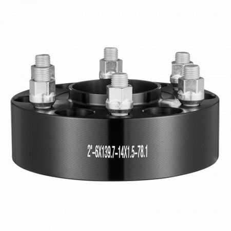 2" 6"x5.5" Wheel Spacers Wheel Adapters 6 Lug Forged Spacer 4 PCS Black