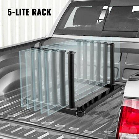 Windshield Rack 5-Lite, Windshield Truck Rack Steel, Windshield Glass Rack 24-Inch Height, Windshield Rack for Truck with PVC Pad & Foam Padding, Glass Rack for Truck, for Glass Transportation