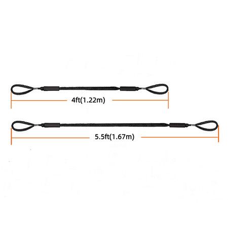 Bungee Dock Line, Mooring Rope for Boats, Shock Absorbing to Boats, Cleats, Docks, Pylons and More, Stretches to 5.5 ft