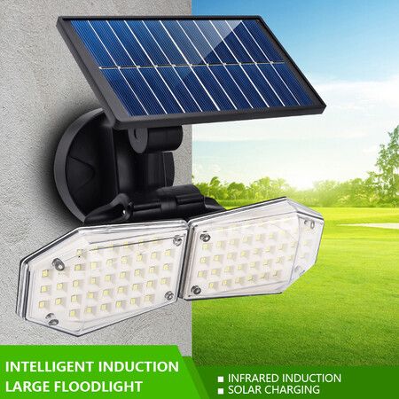 Solar Lights Outdoor Waterproof IP65,78 LED 3 Lighting Modes Spotlights for Yard Garden House Garage Pathway