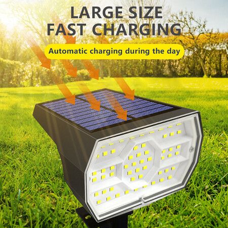 4 Pack Solar Lights Outdoor Waterproof IP68, 56 LED 3 Lighting Modes Solar Powered Garden Yard Spot Solar Lights for Outside Landscape