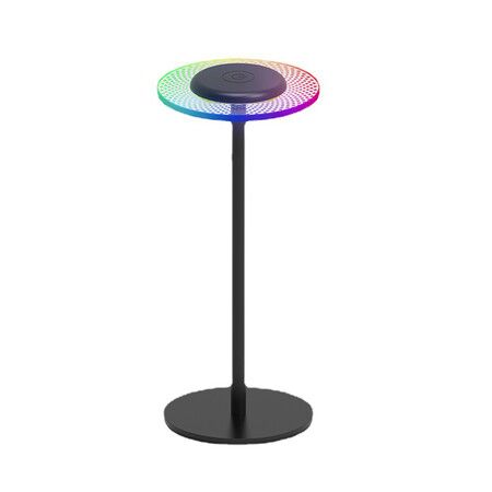 Cordless Table Lamp, Rechargeable Cordless Lamp, Stepless Dimming and RGB Modes, Desk Lamp for Bedroom/Bars/Outdoor Party/Home Decor