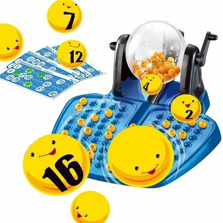 Bingo Lotto Game Set,Bingo Crank Machine Game Set with Balls