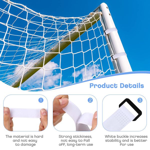 10 Pcs Goal Net Straps Soccer Attachment Straps Soccer Goal Trap 36 x 2 CM