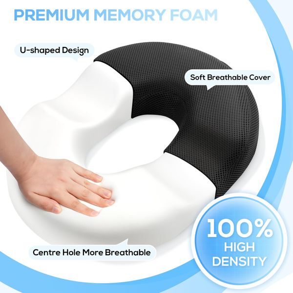 Donut Pillow Seat Cushion,Donut Chair Cushions,Desk Chair Cushion for Long Sitting Office Workers,Car Drivers