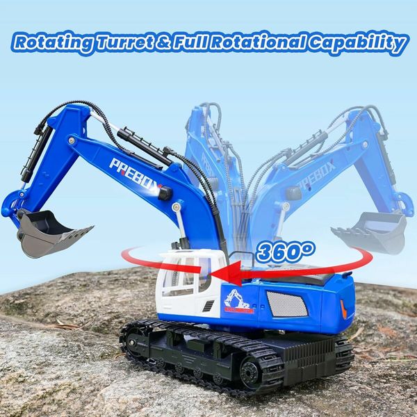 RC Construction Excavator Toy for Boys and Girl for Age 5 to 12 Up Year Old