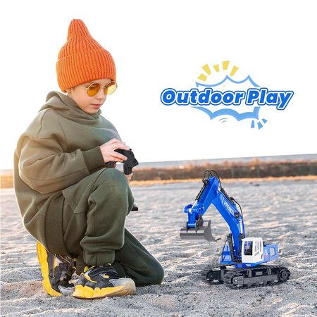 RC Construction Excavator Toy for Boys and Girl for Age 5 to 12 Up Year Old