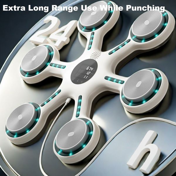 Smart Music Boxing Machine with Bluetooth,Home Wall-Mounted Training Gear,Boxing Training Punching Equipment with Gloves,Fitness and Reflex Improvement