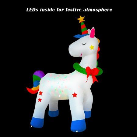 Stockholm Christmas Lights UNICORN RGB Inflatable Lights Red Green Blue LEDs