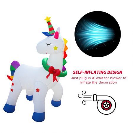 Stockholm Christmas Lights UNICORN RGB Inflatable Lights Red Green Blue LEDs