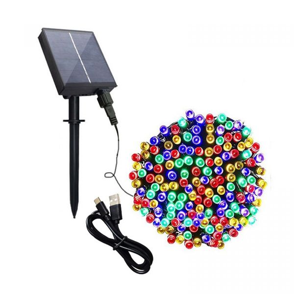 Stockholm Christmas Lights SOLAR/USB WIRE String Lights Multi Colour LEDs Indoor