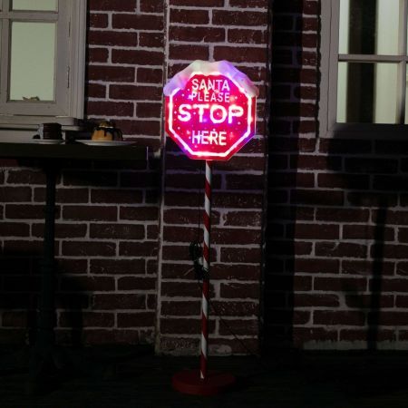 Stockholm Christmas Lights STOP SIGN Path Lights Multi Colour LED Indoor Outdoor