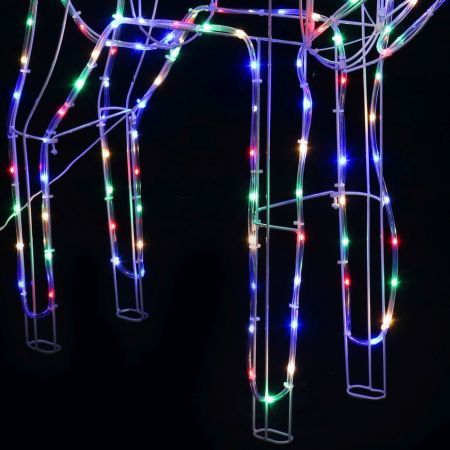 Stockholm Christmas Lights STANDING REINDEER Motif Lights 220 Multi Colour LEDs