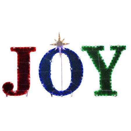 Stockholm Christmas Lights JOY SIGN Motif Lights 216 Multi Colour LEDs Decor