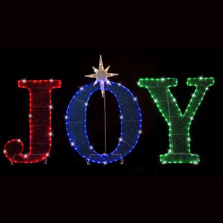 Stockholm Christmas Lights JOY SIGN Motif Lights 216 Multi Colour LEDs Decor