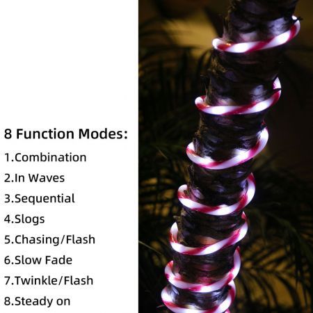 Stockholm Christmas Lights CANDY ROPELIGHT String Lights 160 Cool White LEDs