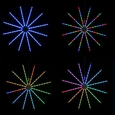 Stockholm Christmas Lights RGB STARBURST Motif Lights RGB Colour Change LEDs