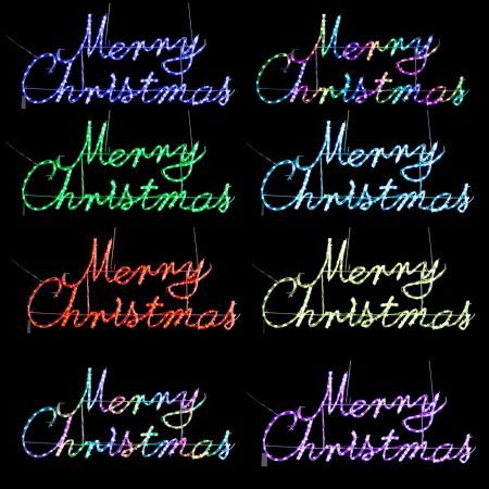 Stockholm Christmas Lights MERRY CHRISTMAS SIGN Motif Lights 168 LEDs Decor