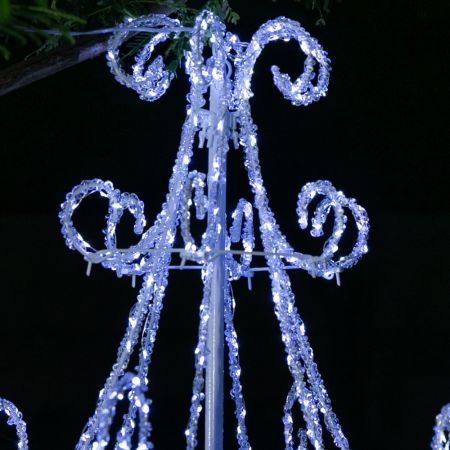 Stockholm Christmas Lights CHANDELIER Motif Lights 540 Cool White LEDs Decor