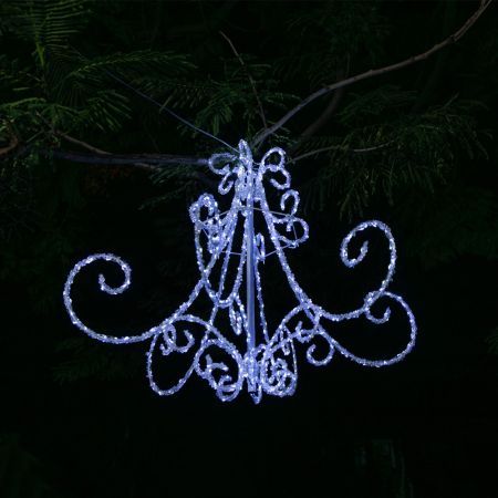 Stockholm Christmas Lights CHANDELIER Motif Lights 540 Cool White LEDs Decor