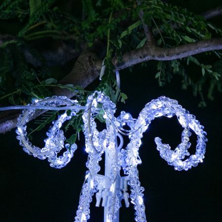 Stockholm Christmas Lights CHANDELIER Motif Lights 540 Cool White LEDs Decor