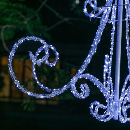 Stockholm Christmas Lights CHANDELIER Motif Lights 540 Cool White LEDs Decor