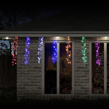 Stockholm Christmas Lights RAINBOW Curtain Lights 336 Multi Colour LEDs Decor