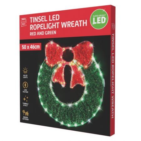 Stockholm Christmas Lights WREATH Motif Lights 80 LEDs Cool White Decoration