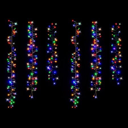 Stockholm Christmas Lights SOLAR TREE Curtain Lights 480 Multi Colour LEDs