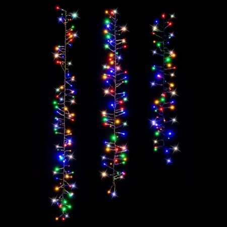 Stockholm Christmas Lights SOLAR TREE Curtain Lights 480 Multi Colour LEDs