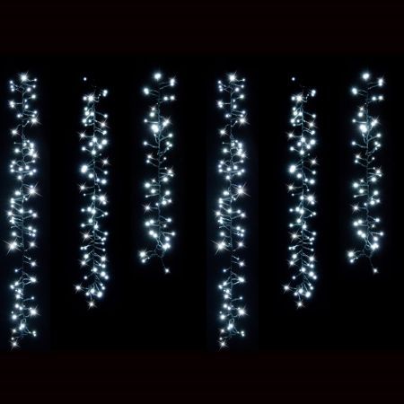 Stockholm Christmas Lights SOLAR TREE Curtain Lights Cool White LEDs Outdoor Use