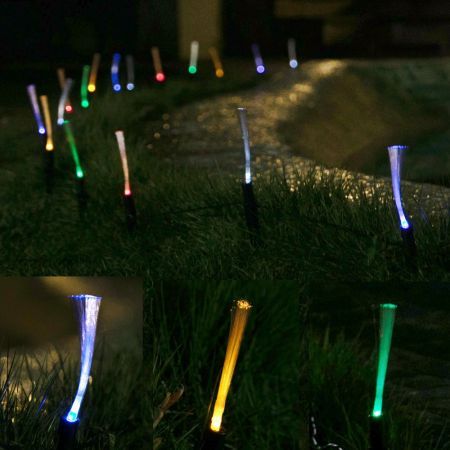 Stockholm Christmas Lights SOLAR SPRAYS Path Lights Multi Colour LEDs Outdoors