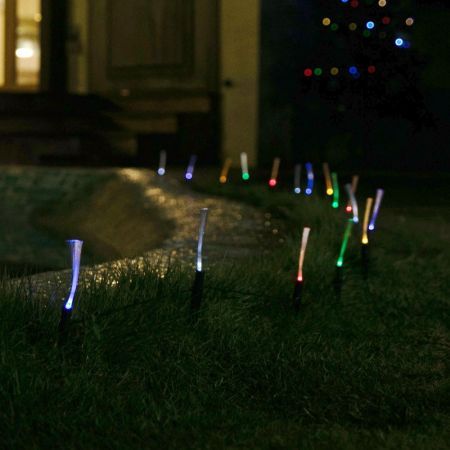 Stockholm Christmas Lights SOLAR SPRAYS Path Lights Multi Colour LEDs Outdoors