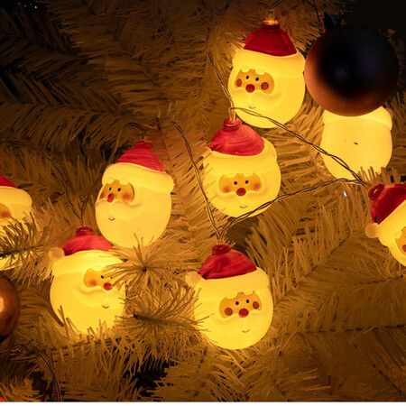 Christmas Decoration Lights with 10FT 20LED, Warm White Xmas Tree String Lights for Christmas Home Garden Party Indoor Outdoor Decor