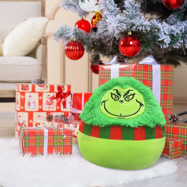 30CM Grinch Plush Toy Doll Christmas Decorations, Plush Doll Toy Gift Cartoon Style Children's Rag Doll Doll